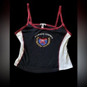Fighting Femmes Y2K Cropped Cami Spaghetti Straps Top